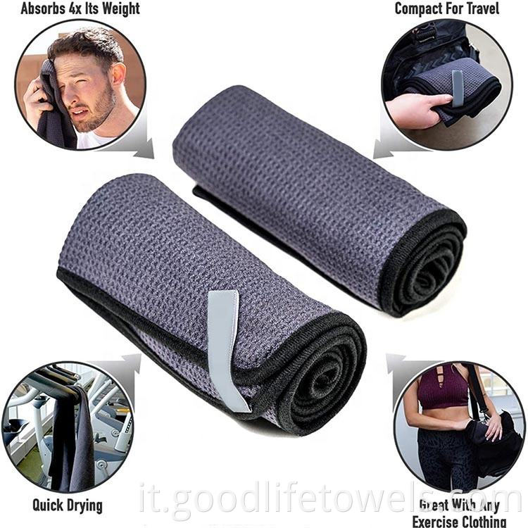 Strong Absorbent Waffle Microfiber Magnet Golf Towel